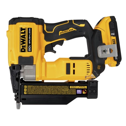 Dewalt DCN623D1 20V MAX ATOMIC COMPACT Brushless Lithium-Ion 23 Gauge Cordless Pin Nailer Kit (2 Ah) 10 Dewalt DCN623D1 20V MAX ATOMIC COMPACT Brushless Lithium-Ion 23 Gauge Cordless Pin Nailer Kit (2 Ah) - Image 10