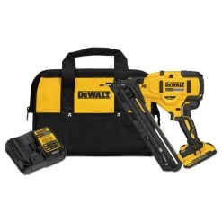 Dewalt DCN650D1 20V MAX XR Brushless Lithium-Ion Cordless 15 Gauge Angled Finish Nailer Kit (2 Ah)