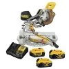 Dewalt DCS361M1-DCB204-2-BNDL 20V MAX XR Brushed Lithium-Ion 7-1/4 In. Cordless Sliding Miter Saw Kit With 3 Batteries Bundle (4 Ah)