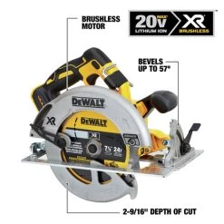 Dewalt DCS570B 20V MAX Li-Ion 7-1/4 In. Cordless Circular Saw (Tool Only) -Tool Store dewndcs570b b