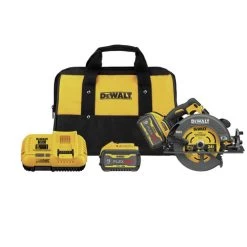 Dewalt DCS578X2 60V MAX FLEXVOLT Brushless Lithium-Ion 7-1/4 In. Cordless Circular Saw Kit With Brake And 2 Batteries (9 Ah)
