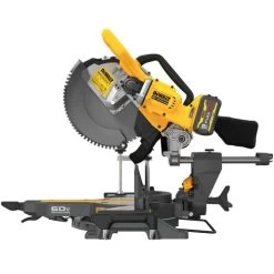 Dewalt DCS781X1 60V MAX Brushless Sliding Double Bevel Lithium-Ion 12 In. Cordless Miter Saw Kit (9 Ah) -Tool Store dewndcs781x1 b