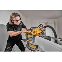 Dewalt DCS781X1 60V MAX Brushless Sliding Double Bevel Lithium-Ion 12 In. Cordless Miter Saw Kit (9 Ah) -Tool Store dewndcs781x1 k