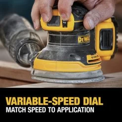 Dewalt DCW210D1 20V MAX XR Brushless Lithium-Ion Variable Speed 5 In. Cordless Random Orbital Sander Kit (2 Ah) 15 Dewalt DCW210D1 20V MAX XR Brushless Lithium-Ion Variable Speed 5 In. Cordless Random Orbital Sander Kit (2 Ah) -Tool Store dewndcw210d1 e