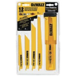 Dewalt DW4892 12-Piece Reciprocating Saw Blade Set With Telescoping Case