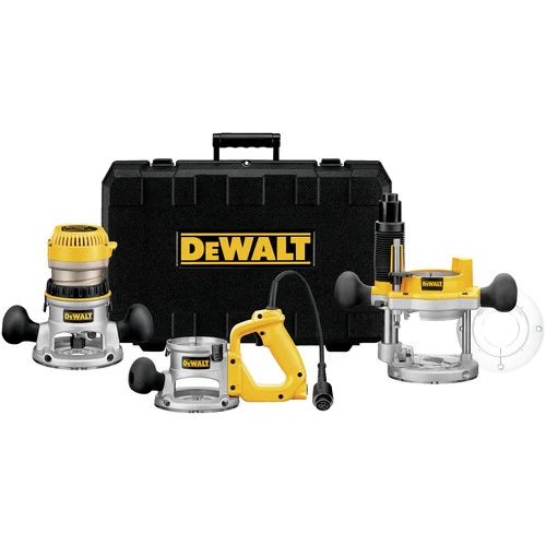 Dewalt DW618B3 120V 12 Amp Brushed 2-1/4 HP Corded Three Base Router Kit 1 Dewalt DW618B3 120V 12 Amp Brushed 2-1/4 HP Corded Three Base Router Kit
