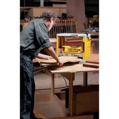 Dewalt DW734 120V 15 Amp Brushed 12-1/2 In. Corded Thickness Planer With Three Knife Cutter-Head -Tool Store dewndw734 e