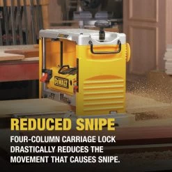 Dewalt DW734 120V 15 Amp Brushed 12-1/2 In. Corded Thickness Planer With Three Knife Cutter-Head -Tool Store dewndw734 o