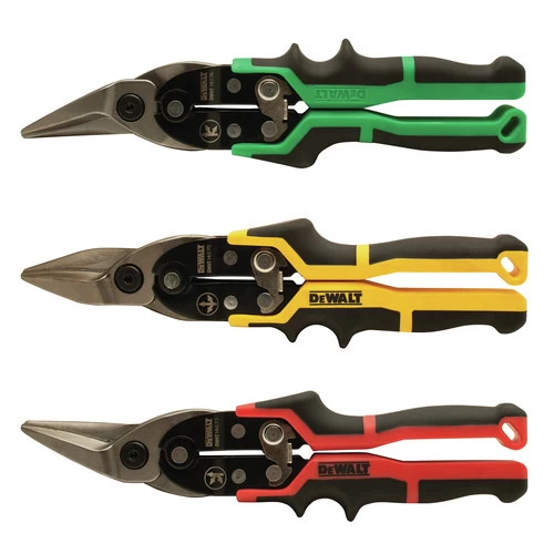 Dewalt DWHT14676 3-Piece Ergo Aviation Snips 1 Dewalt DWHT14676 3-Piece Ergo Aviation Snips