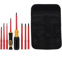 Dewalt DWHT66417 8 Piece Vinyl Grip Insulated Screwdriver Set