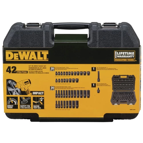 Dewalt DWMT19248 42-Piece 6-Point 3/8 In. Drive Combination Impact Socket Set 4 Dewalt DWMT19248 42-Piece 6-Point 3/8 In. Drive Combination Impact Socket Set - Image 4