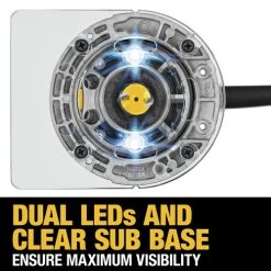 Dewalt DWP611 110V 7 Amp 1-1/4 HP Variable Speed Max Torque Corded Compact Router 30 Dewalt DWP611 110V 7 Amp 1-1/4 HP Variable Speed Max Torque Corded Compact Router -Tool Store dewndwp611 q