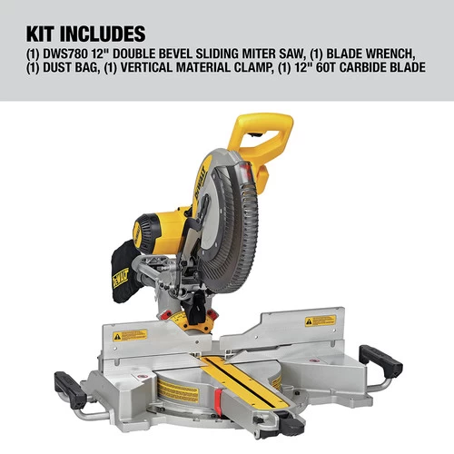 Dewalt DWS780 12 In. Double Bevel Sliding Compound Miter Saw 2 Dewalt DWS780 12 In. Double Bevel Sliding Compound Miter Saw - Image 2