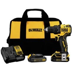 Factory Reconditioned Dewalt DCD708C2R ATOMIC 20V MAX Brushless Compact Lithium-Ion 1/2 In. Cordless Drill Driver Kit (1.5 Ah)