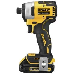 Factory Reconditioned Dewalt DCF809C2R ATOMIC 20V MAX Brushless Lithium-Ion Compact 1/4 In. Cordless Impact Driver Kit (1.3 Ah) -Tool Store dewrdcf809c2r b