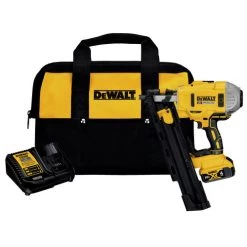 Factory Reconditioned Dewalt DCN21PLM1R 20V MAX Lithium-Ion 21-Degree Plastic Collated Framing Nailer Kit (4 Ah)