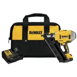 Factory Reconditioned Dewalt DCN692M1R 20V MAX XR Dual Speed Lithium-Ion 30 Degrees Cordless Paper Collated Framing Nailer Kit (4 Ah)
