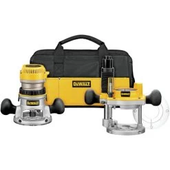 Factory Reconditioned Dewalt DW618PKBR 2-1/4 HP EVS Fixed/Plunge Base Router Combo Kit With Soft Case