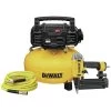 Factory Reconditioned Dewalt DWFP1KITR 18 Gauge Brad Nailer And 6 Gallon Oil-Free Pancake Air Compressor Combo Kit