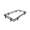 Detail K2 MFT4X8RK 4 Ft. X 8 Ft. UV Black Powder Coated Open Rail Kit For MFT4X8 Folding Trailer