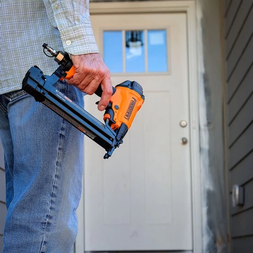 Freeman G2ST9040 2nd Generation Pneumatic 18 Ga. 1-5/8 In. Narrow Crown Stapler With Adjustable Metal Belt Hook And 1/4 In. NPT Air Connector 9 Freeman G2ST9040 2nd Generation Pneumatic 18 Ga. 1-5/8 In. Narrow Crown Stapler With Adjustable Metal Belt Hook And 1/4 In. NPT Air Connector - Image 9