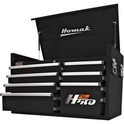 Homak BK02041091 41 In. 9 Drawer Top Chest (Black)