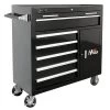 Homak BK04041062 41 In. H2Pro 6 Drawer With 2 Drawer Comp Roller (Black)