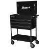 Homak BK05500200 34 In. Professional 3-Drawer Service Cart - Black
