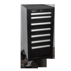 Homak BK08018070 18 In. H2Pro Series 7 Drawer Side Cabinet (Black)