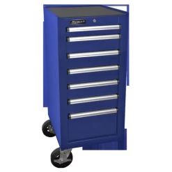 Homak BL08018070 18 In. H2Pro Series 7 Drawer Side Cabinet (Blue)