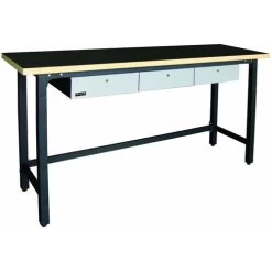 Homak GS00579030 79 In. 3 Drawer Wood Top Workbench
