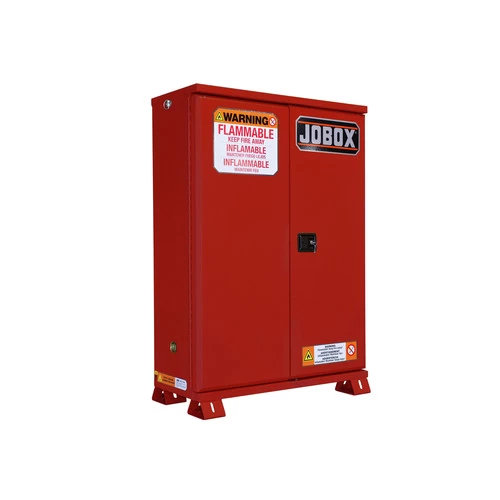 JOBOX 1-850610 12 Gallon Heavy-Duty Safety Cabinet (Red) 2 JOBOX 1-850610 12 Gallon Heavy-Duty Safety Cabinet (Red) - Image 2