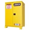 JOBOX 1-850990 12 Gallon Heavy-Duty Safety Cabinet (Yellow)