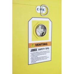 JOBOX 1-853990 30 Gallon Heavy-Duty Safety Cabinet (Yellow) 11 JOBOX 1-853990 30 Gallon Heavy-Duty Safety Cabinet (Yellow) -Tool Store jbxn1 853990 d