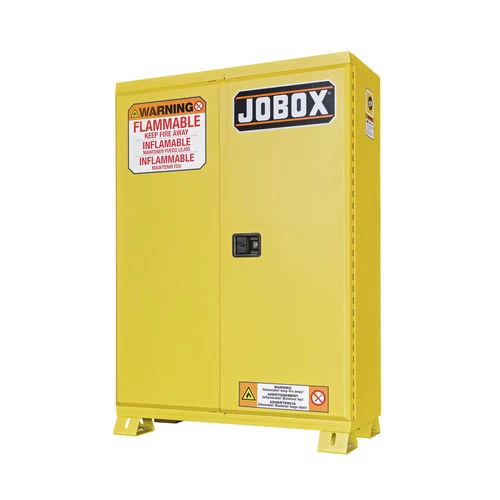 JOBOX 1-856990 45 Gallon Heavy-Duty Safety Cabinet (Yellow) 1 JOBOX 1-856990 45 Gallon Heavy-Duty Safety Cabinet (Yellow)