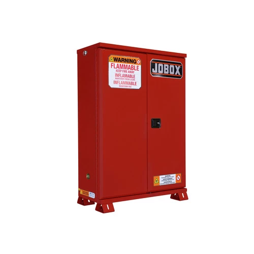 JOBOX 1-858610 60 Gallon Heavy-Duty Safety Cabinet (Red) 2 JOBOX 1-858610 60 Gallon Heavy-Duty Safety Cabinet (Red) - Image 2