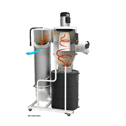 JET JCDC-1.5 115V 1.5 HP 1PH Cyclone Dust Collector 3 JET JCDC-1.5 115V 1.5 HP 1PH Cyclone Dust Collector - Image 3