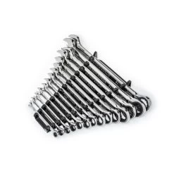 GearWrench 86959 14-Piece 90-Tooth 12 Point SAE Combination Ratcheting Wrench Set