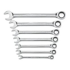 GearWrench 9317 7-Piece SAE Combination Ratcheting Wrench Set