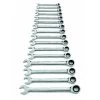 GearWrench 9416 16-Piece 12-Point Metric Combo Ratcheting Wrench Set