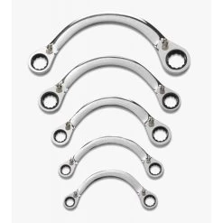 GearWrench 9850 5-Piece Metric Half Moon Reversible Ratcheting Wrench Set