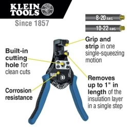 Klein Tools 11063W Katapult Wire Stripper And Cutter For Solid And Stranded Wire -Tool Store klnn11063w e