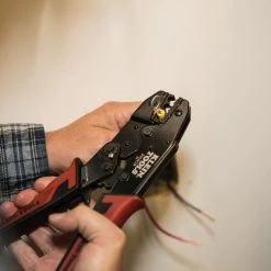 Klein Tools 3005CR Ratcheting Insulated Terminal Crimper For 10 To 22 AWG Wire -Tool Store klnn3005cr e