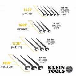 Klein Tools 3211 1-1/16 In. Nominal Opening Spud Wrench For Heavy Nut -Tool Store klnn3211 c