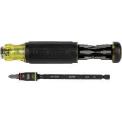 Klein Tools 32304 14-in-1 HVAC Adjustable-Length Impact Screwdriver With Flip Socket