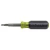 Klein Tools 32527 Multi-Bit Screwdriver / Nut Driver, 11-in-1 With Phillips, Slotted, Square, And Schrader Bits And Nut Drivers