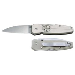 Klein Tools 44001 Lockback Pocket Knife, 2 1/2 In Stainless Steel Blade; Lockback Pocket Knife, 2 1/2 In Stainless Steel Drop-Point Blade