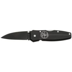 Klein Tools 44001-BLK 2-1/2 In. Lightweight Drop-Point Blade Lockback Knife - Black