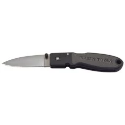 Klein Tools 44003 2-3/4 In. Lightweight Drop Point Blade Lockback Knife With Nylon Resin Handle