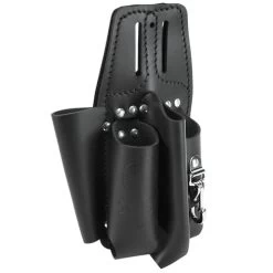 Klein Tools 5118C Black Leather Tool Pouch For Belts